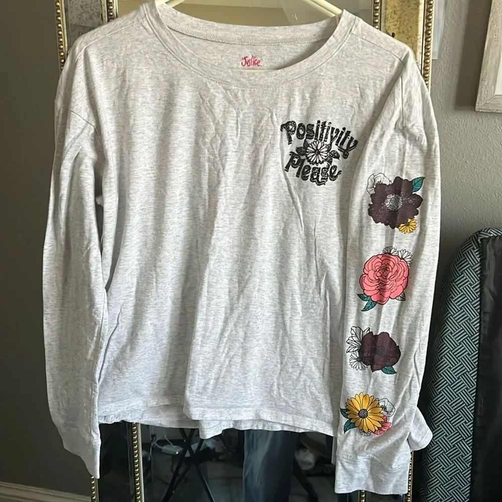 Justice Girls long sleeve t shirt xxl